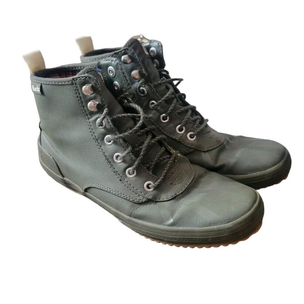 Keds Green Scout Splash Water Resistant Boots Canvas Insulated Women's 7 NEW
